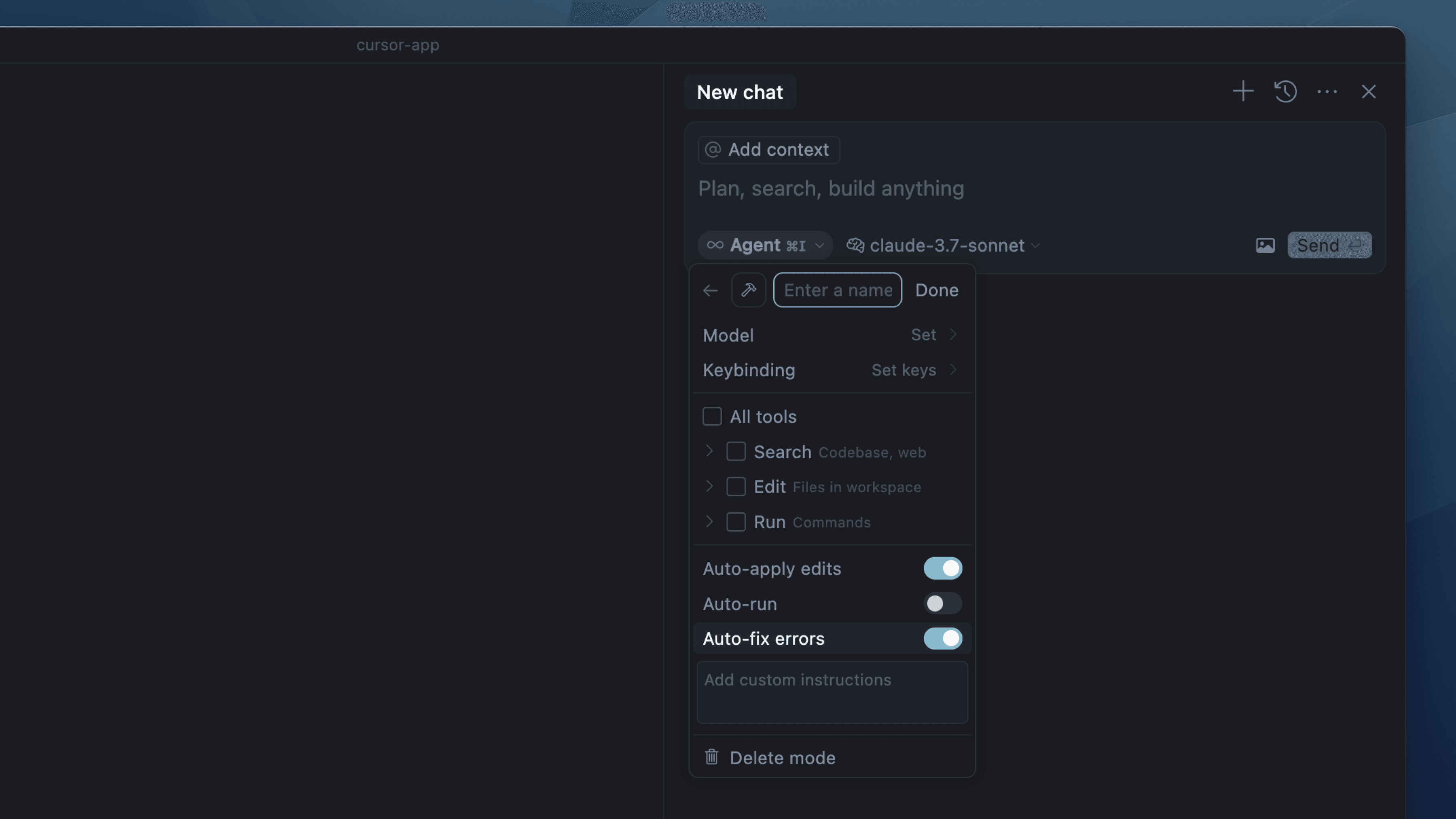 Cursor 现在可以定制适合你工作流程的自定义模式